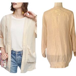 Hei Hei Anthropologie Shimmer Sheer Daybreak Jacket - XS